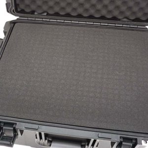 Transport cases with cubed foam
